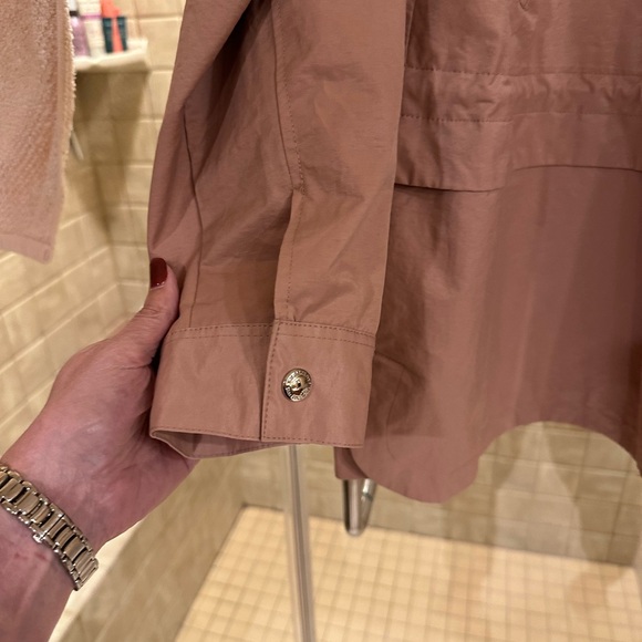 Sam Edelman Pink Water Repellent Hooded Utility Jacket - Picture 4 of 8
